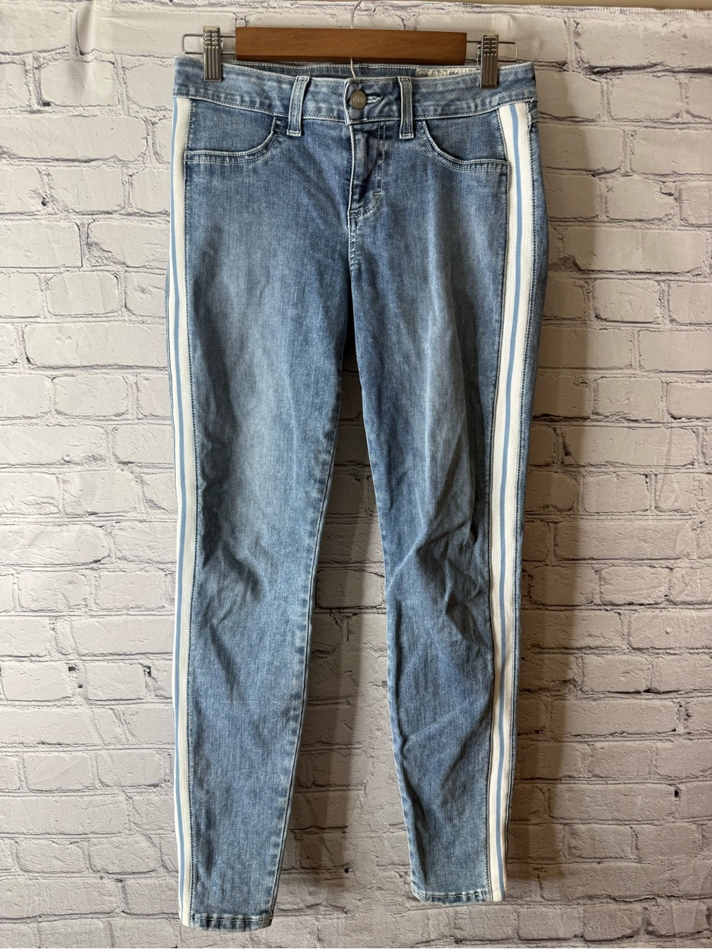 Siwy Hanna Striped Side-Panel Light Blue Women's Jeans size 26